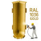 Фурнітура 40 мм для алюмінієвого плінтуса RAL 1036 GOLD