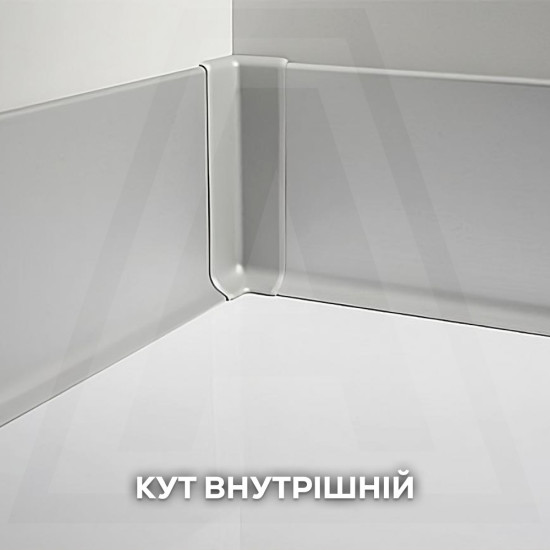Плінтус накладний 100 мм білий з покриттям RAL 9003