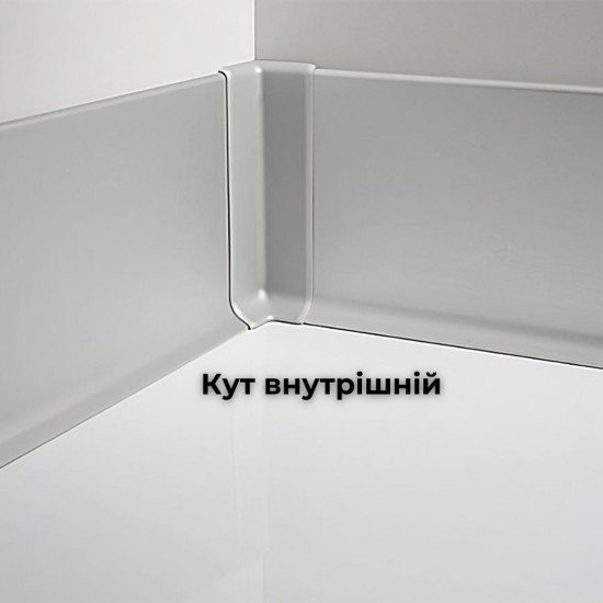 Плінтус накладний 100 мм  чорний з покриттям RAL 9005